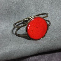 Bracelet céramique rouge